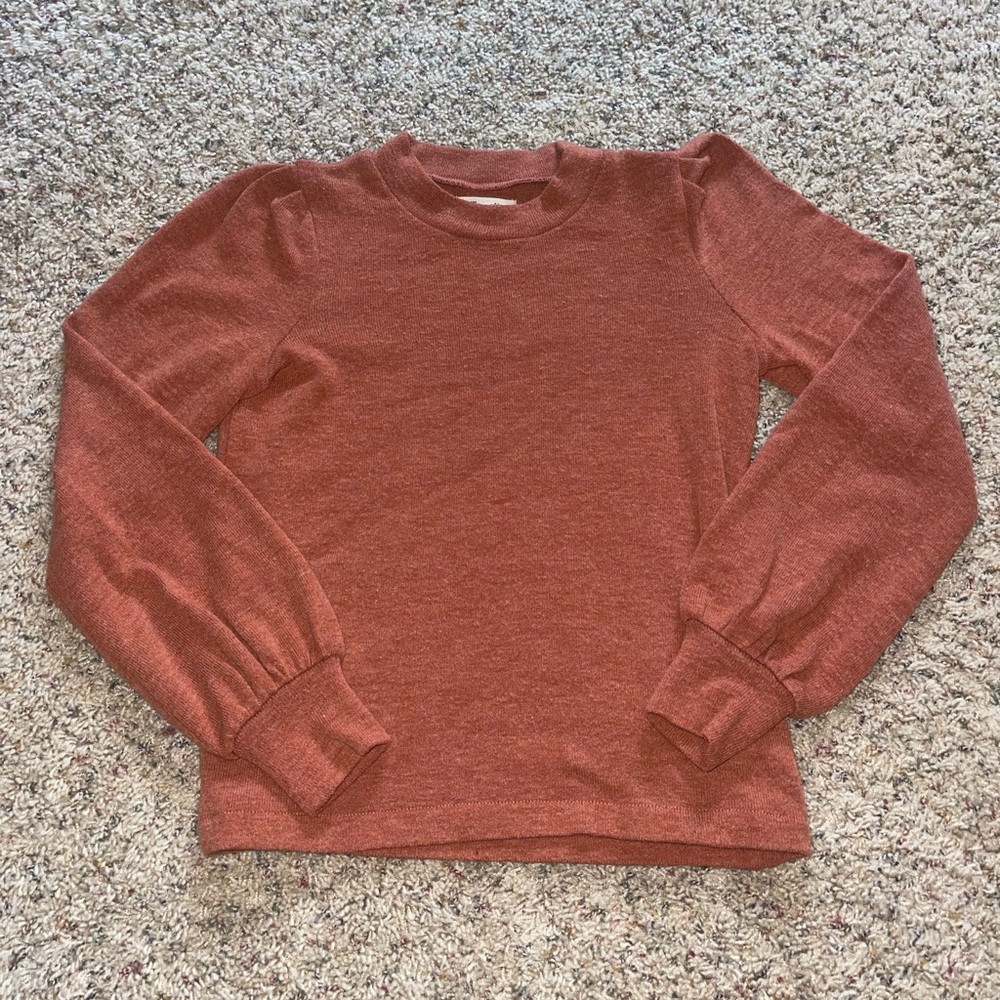 Madewell Puff Sleeve Sweater | Good Condition | XXS | Rust Color